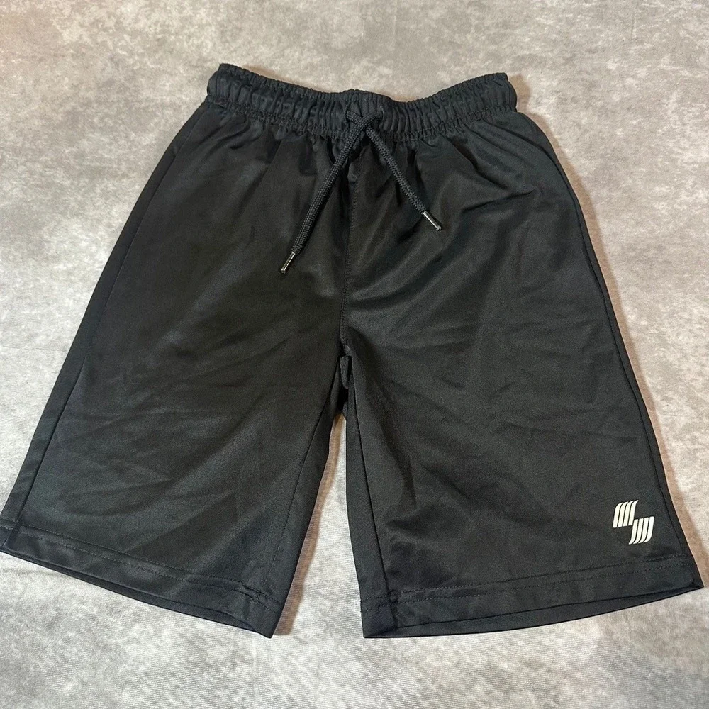 The‎ Childrens Place Sport Boys Shorts Size M 7-8 Black Athletic Drawstring Mesh